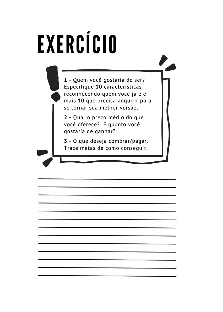 Página real do livro: Um exercício para colocar em prática